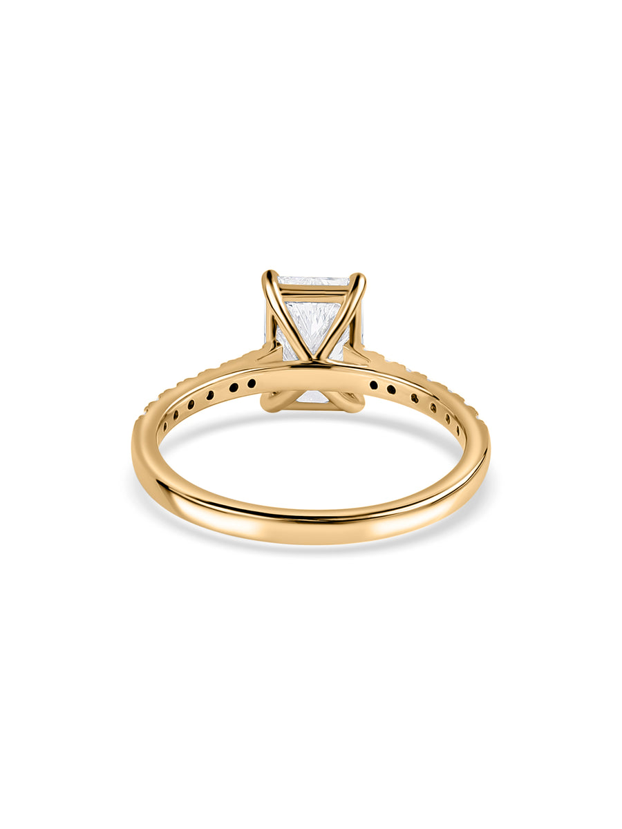 1.5 Carat Radiant Cut Lab-Grown Solitaire Ring