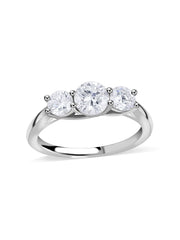 Timeless Trio Round Diamond Ring