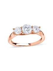 Timeless Trio Round Diamond Ring