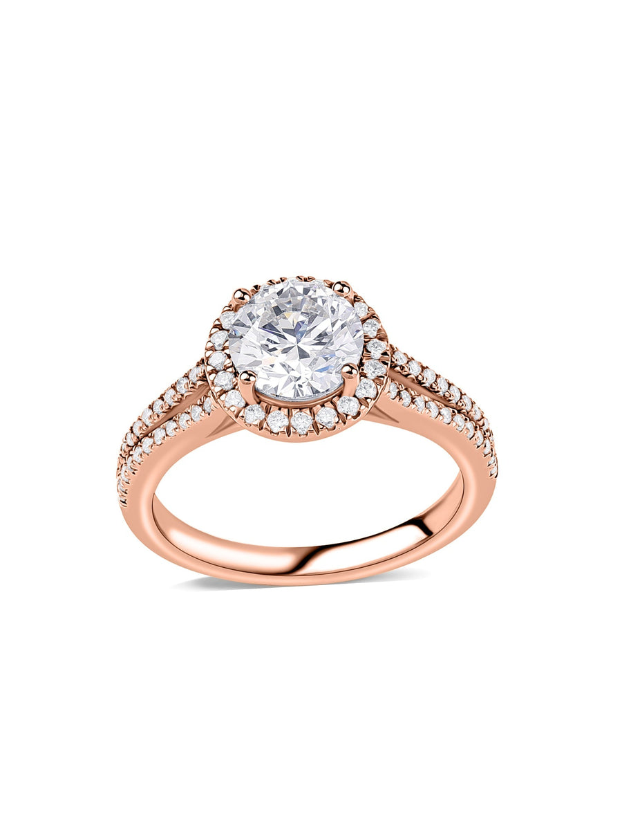 1.5 Carat Halo Lab Grown DIamond Ring