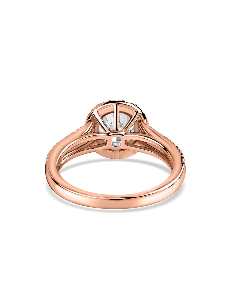 1.5 Carat Halo Lab Grown DIamond Ring