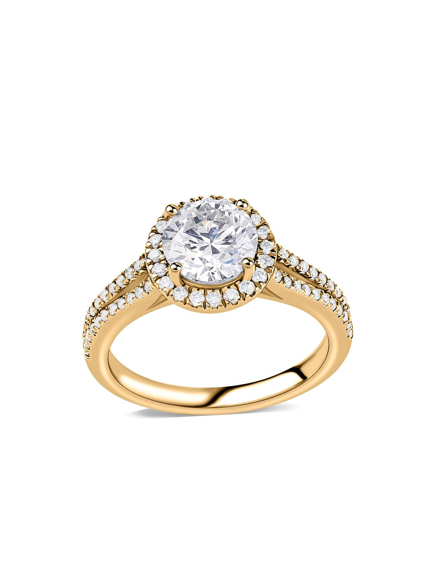 1.5 Carat Halo Lab Grown DIamond Ring