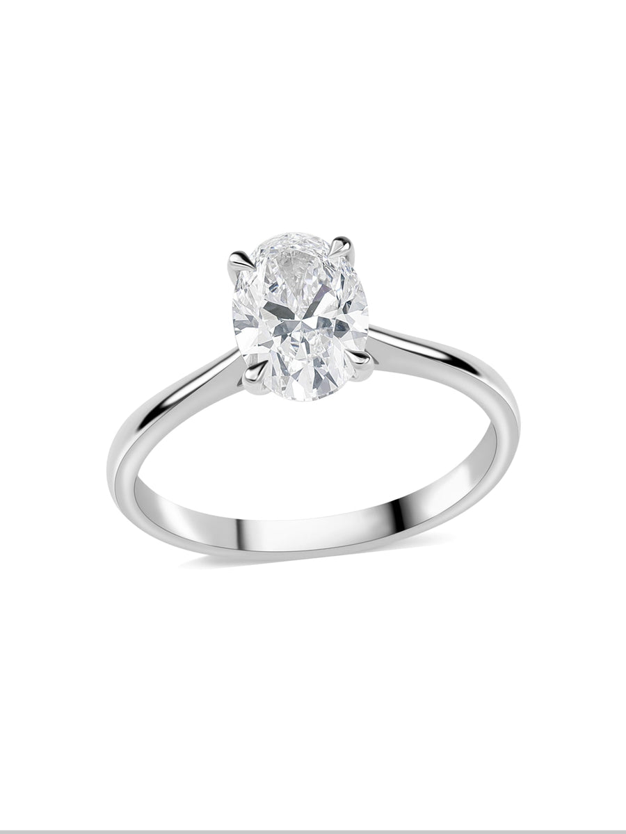 Luxury 1.5 Carat Lab Grown Diamond Soiltaire Ring