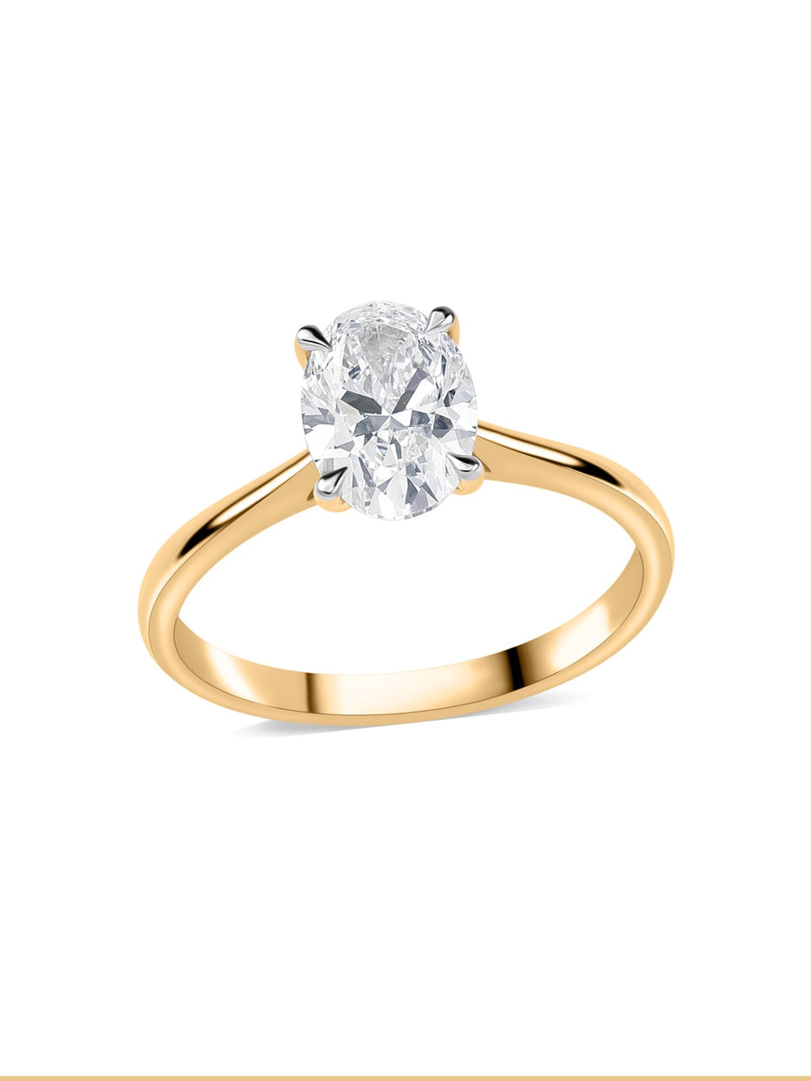 Luxury 1.5 Carat Lab Grown Diamond Soiltaire Ring