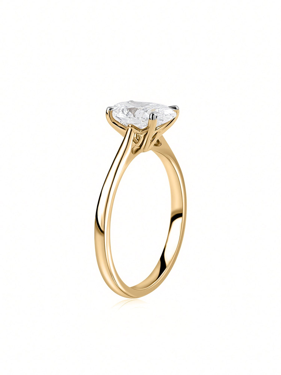 Luxury 1.5 Carat Lab Grown Diamond Soiltaire Ring