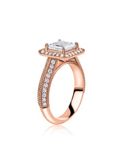 Ornate Princess 1.55 Carat Lab Grown Diamond Ring