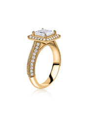 Ornate Princess 1.55 Carat Lab Grown Diamond Ring