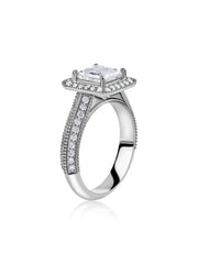 Ornate Princess 1.55 Carat Lab Grown Diamond Ring
