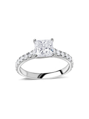 Dazzle 1.5 Carat Princess Lab Diamond Ring