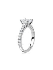Dazzle 1.5 Carat Princess Lab Diamond Ring