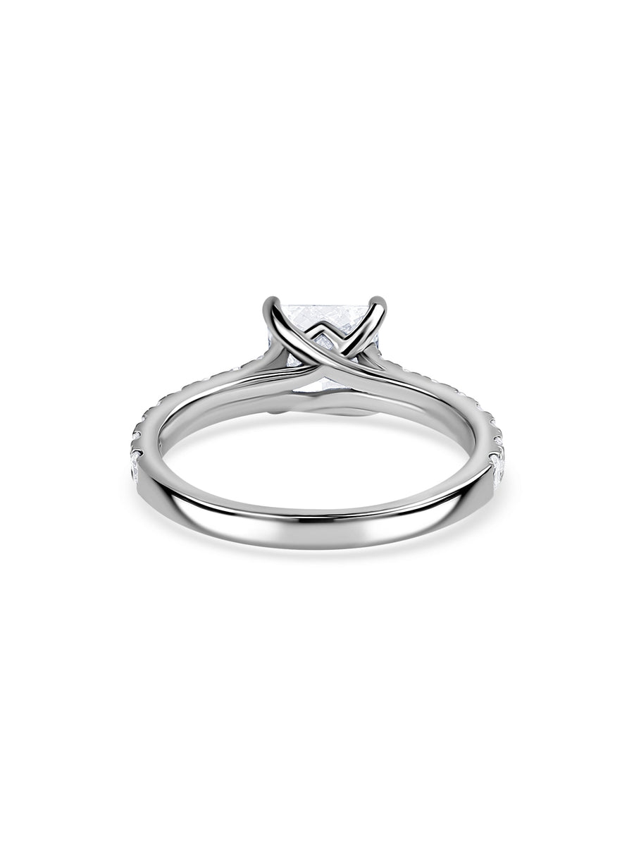 Dazzle 1.5 Carat Princess Lab Diamond Ring