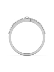Lab Grown Wave Diamond Ring In Gold