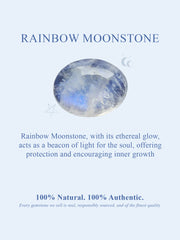 Pearlina Rainbow Moonstone Ring For Women
