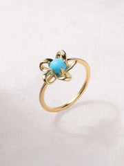 Turquoise Flower Ring