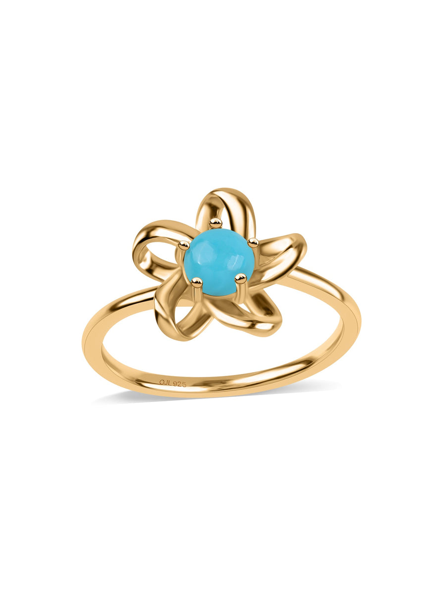 Turquoise Flower Ring