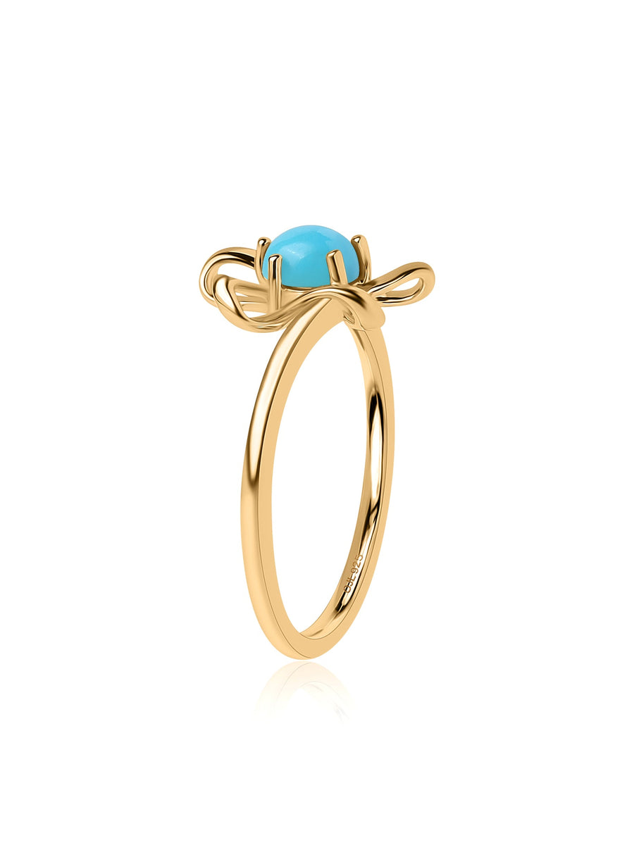 Turquoise Flower Ring