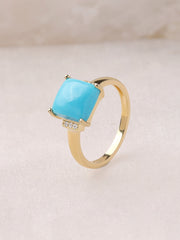 Turquoise  Silver Ring For Women