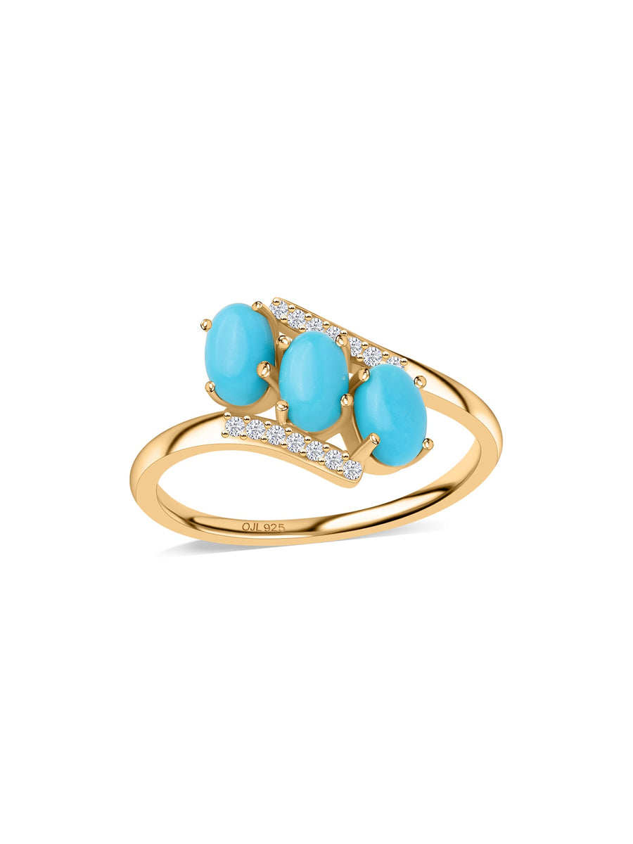 Turquoise Trilogy Ring