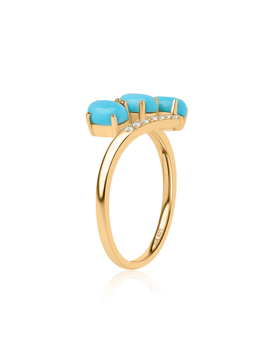 Turquoise Trilogy Ring