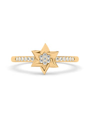 14k Gold Ring with Lab Grown Diamond for Engagement and Wedding