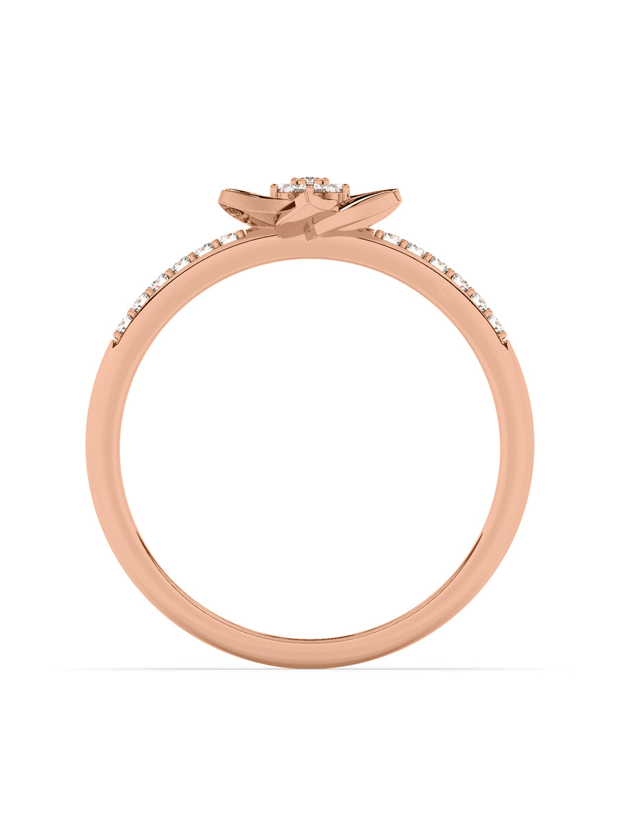 Lab Grown Starry Diamond Ring In Gold