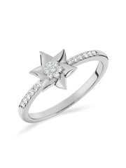 Lab Grown Starry Diamond Ring In Gold