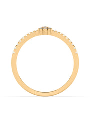 Flower Diamond Ring In Yellow Gold_4