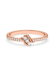 Lab Grown Engagement Diamond Ring In Gold