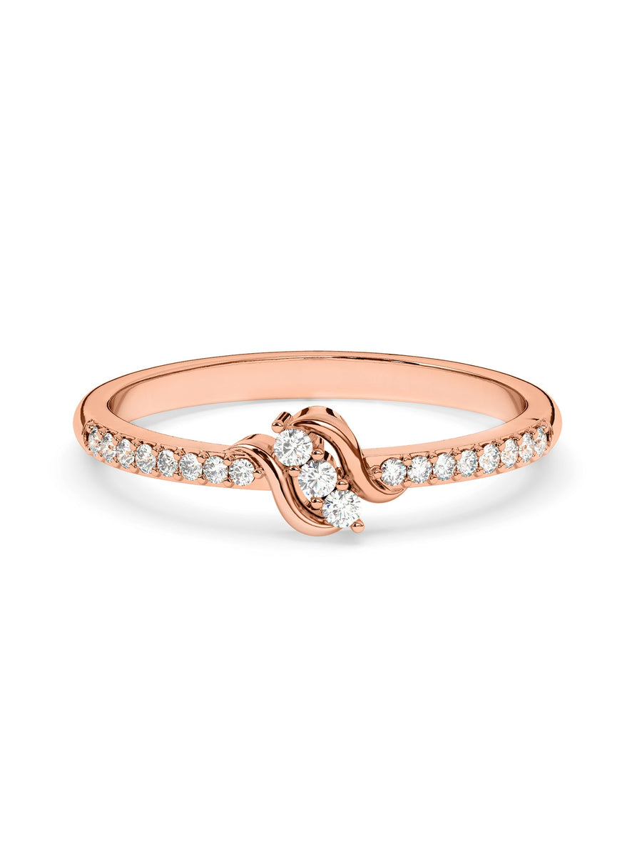 Lab Grown Engagement Diamond Ring In Gold