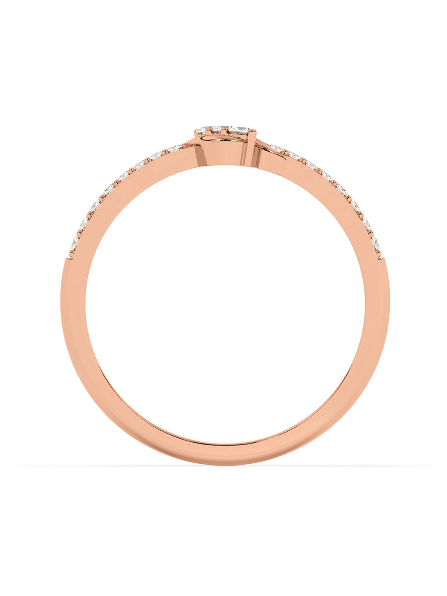Lab Grown Engagement Diamond Ring In Gold
