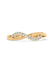 Lab Grown Infinity Diamond Ring In Gold