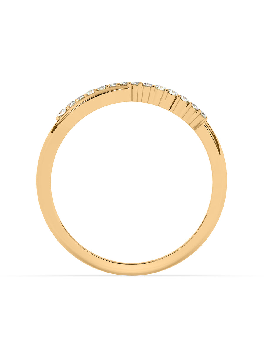 Lab Grown Infinity Diamond Ring In Gold