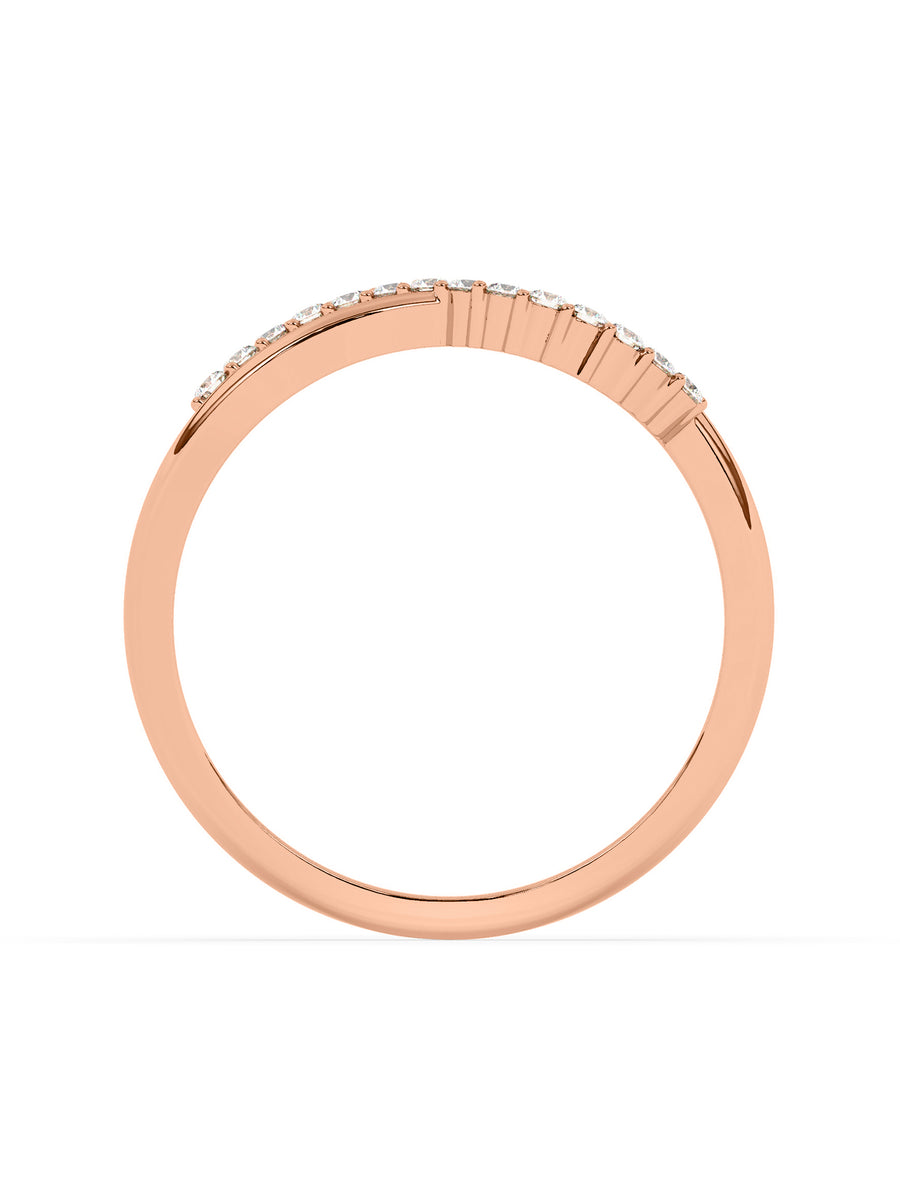 Lab Grown Infinity Diamond Ring In Gold