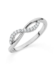 Lab Grown Infinity Diamond Ring In Gold