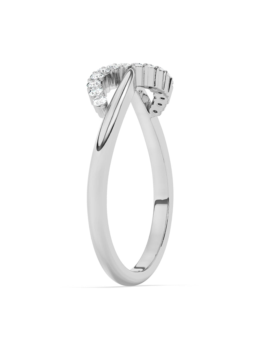 Lab Grown Infinity Diamond Ring In Gold