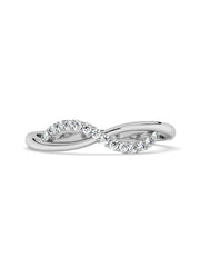 Lab Grown Infinity Diamond Ring In Gold