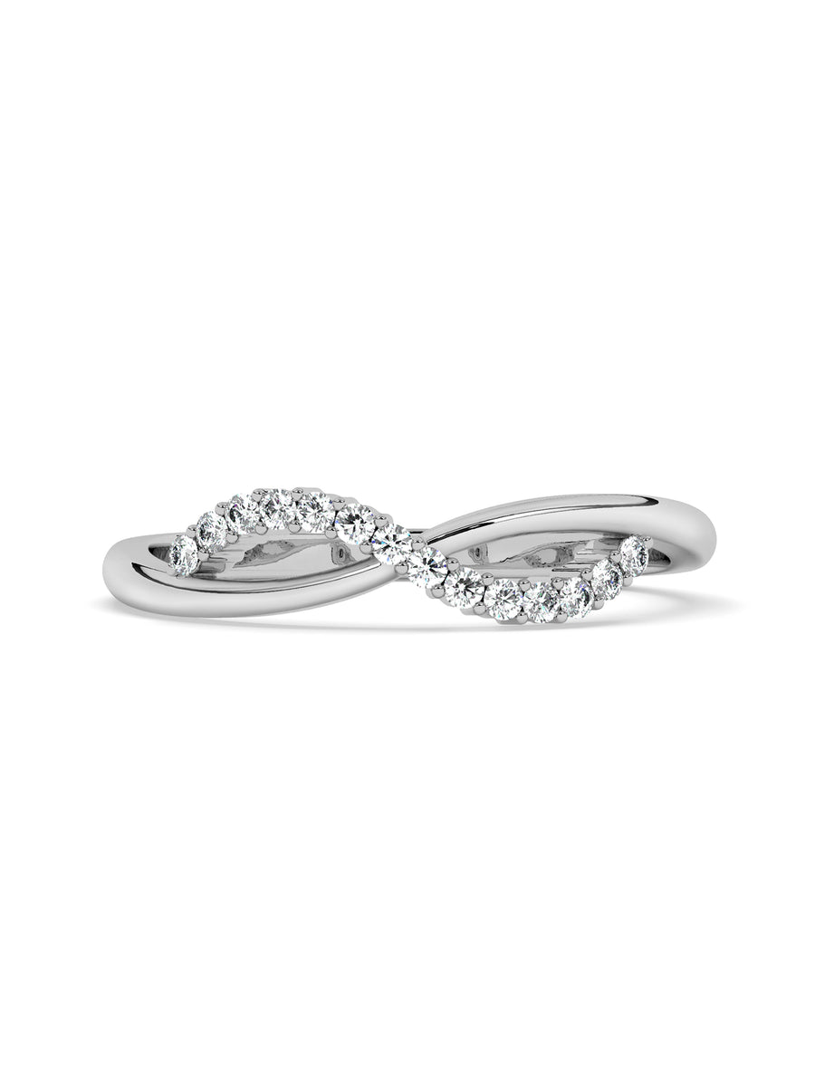 Lab Grown Infinity Diamond Ring In Gold