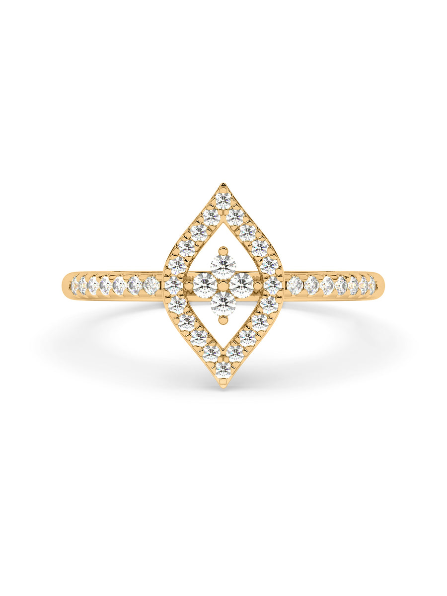 Lab Grown Glory Diamond Ring In Gold