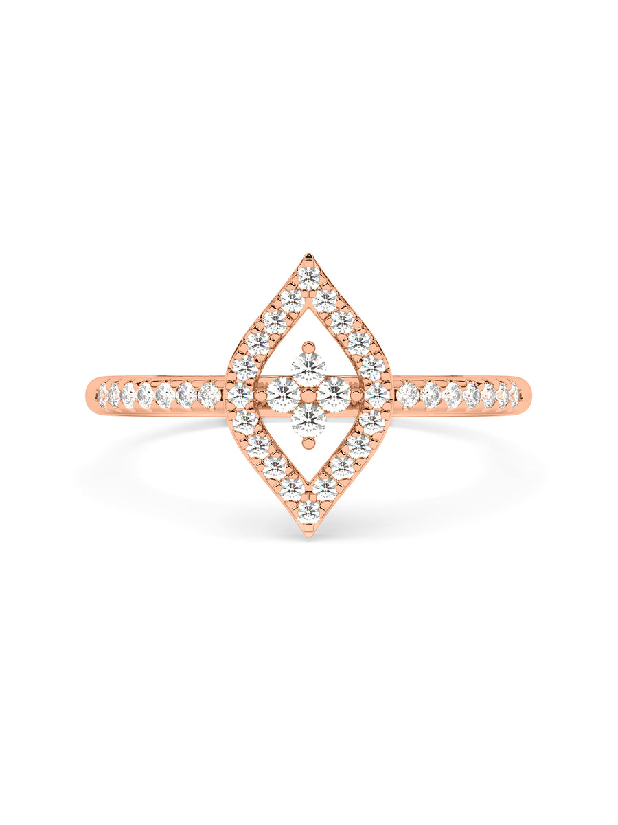 Lab Grown Glory Diamond Ring In Gold