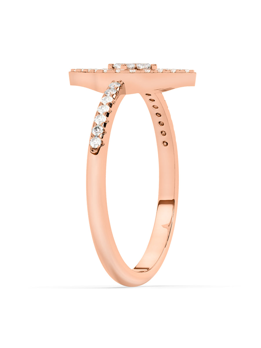 Lab Grown Glory Diamond Ring In Gold