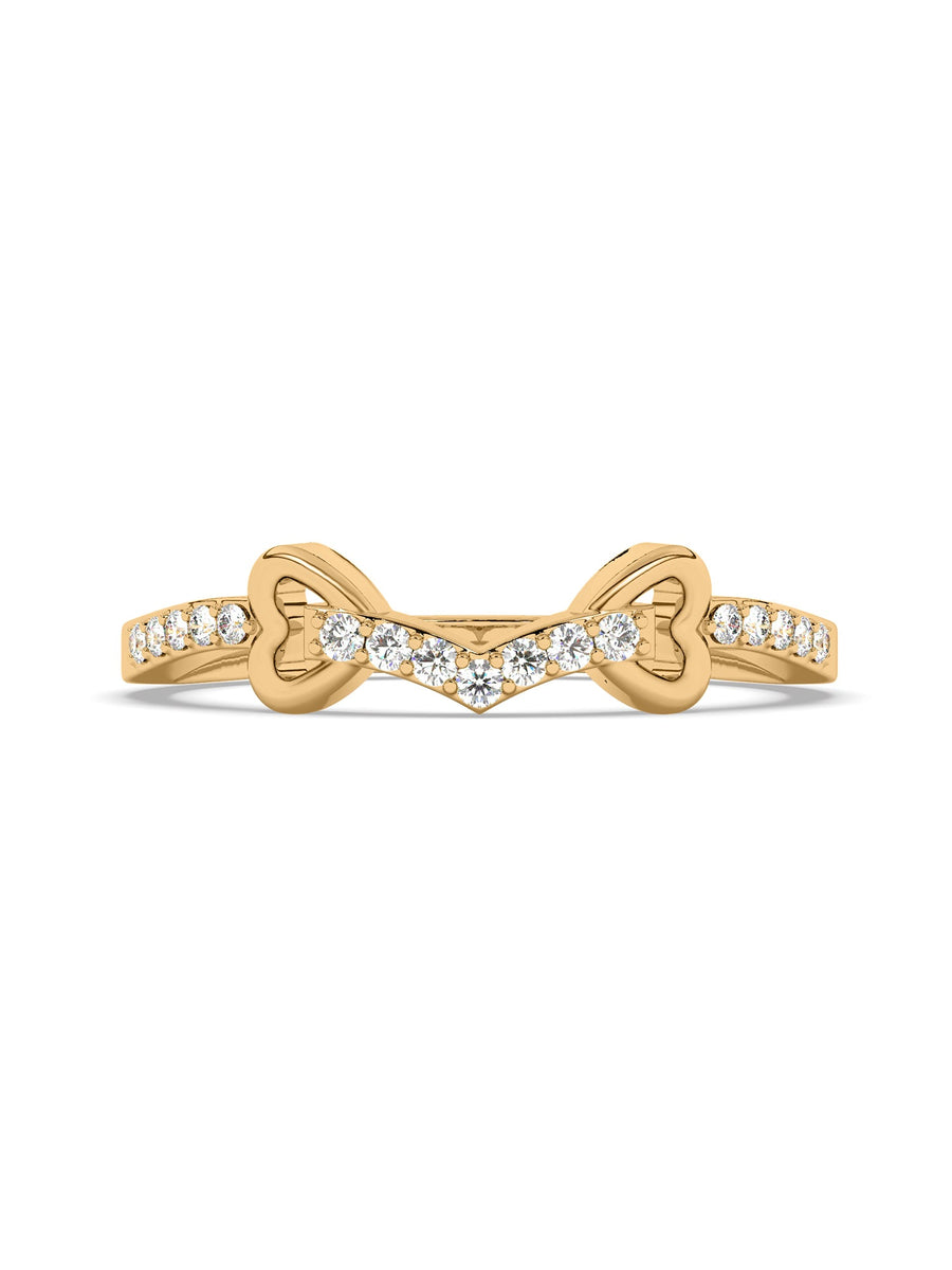 14k Gold Ring with Lab Grown Diamond for Engagement and Wedding