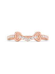 Lab Grown Bow Diamond Ring In Pure Gold