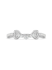 Lab Grown Bow Diamond Ring In Pure Gold