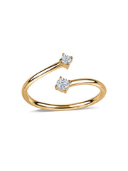 Eternal Embrace Open Lab Grown Diamond Gold Ring