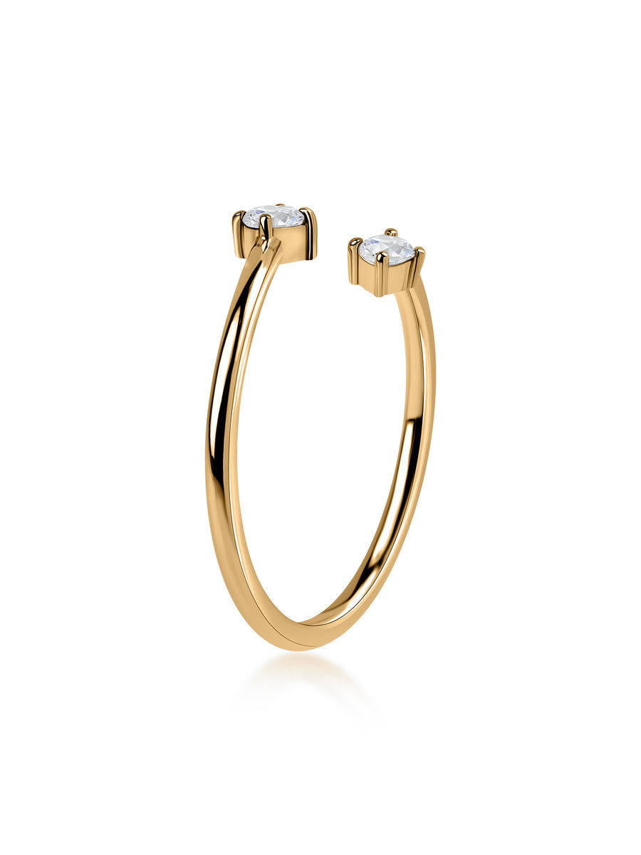 Eternal Embrace Open Lab Grown Diamond Gold Ring