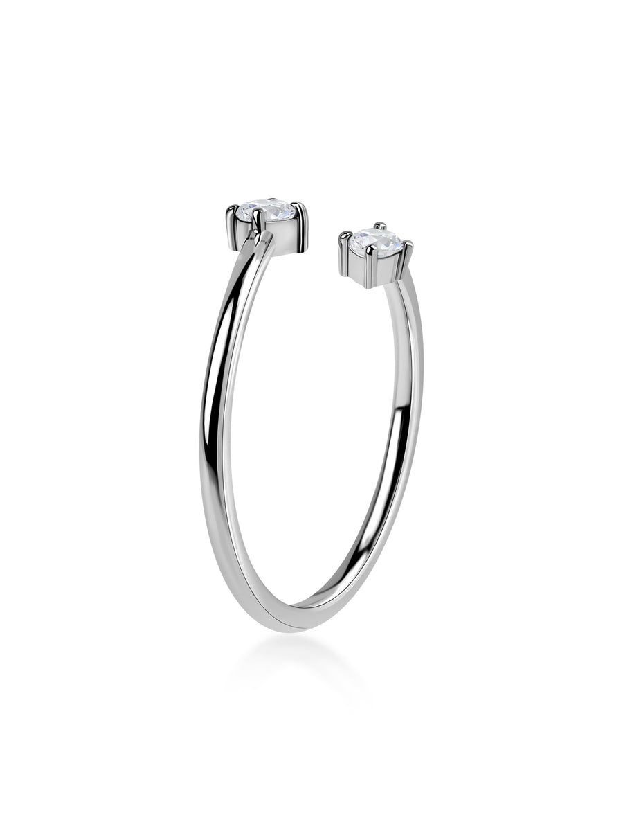 Eternal Embrace Open Lab Grown Diamond Gold Ring