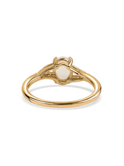 Ethereal Glow Ethiopian Opal Silver Ring