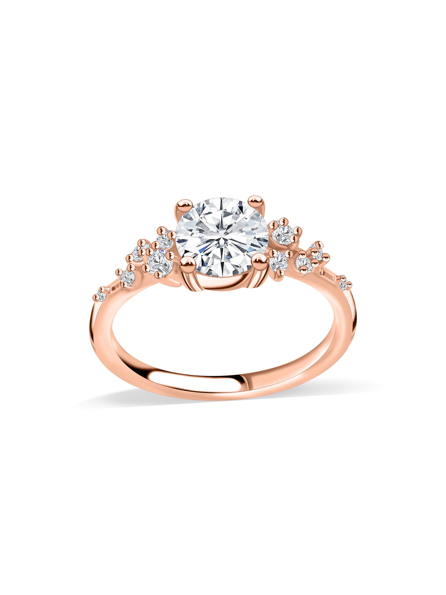 Glory Lab Grown Diamond Solitaire Gold Ring