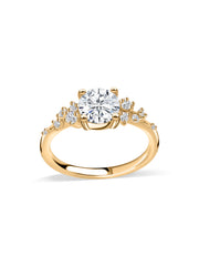 Glory Lab Grown Diamond Solitaire Gold Ring