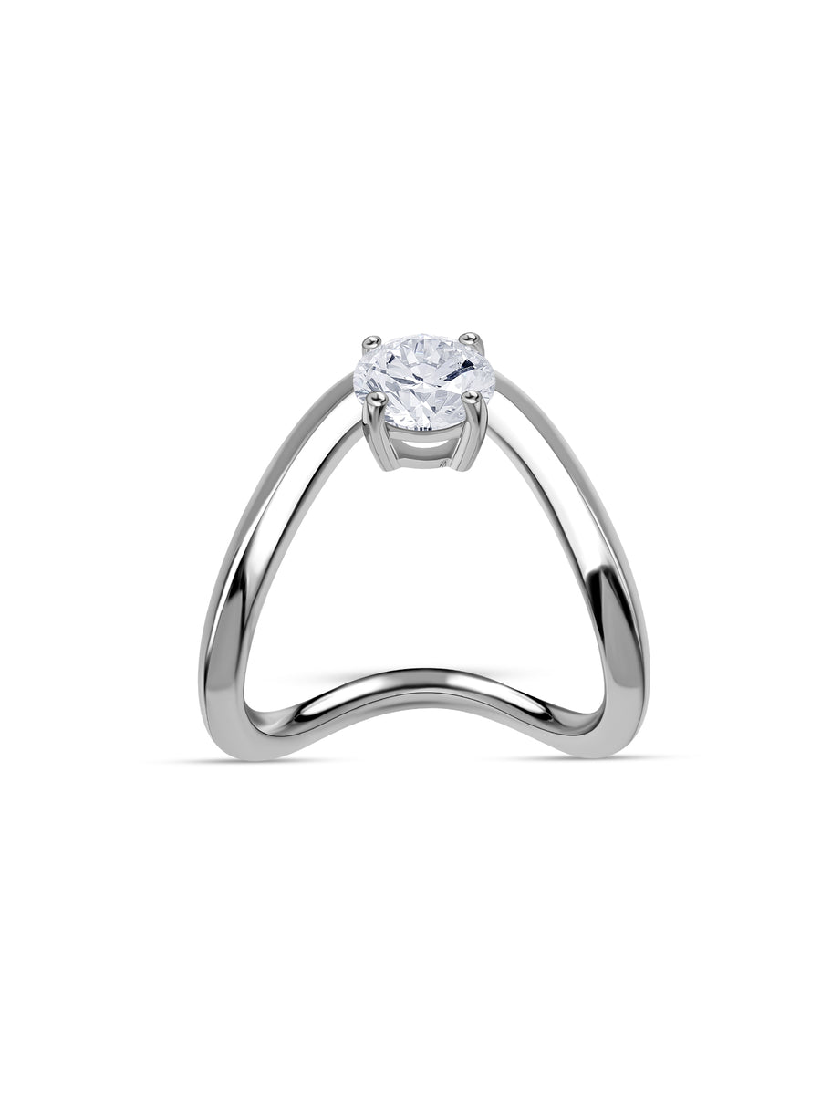 Lab Grown Diamond Designer Solitaire Ring